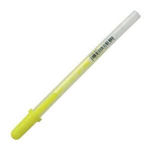 Ручка гелевая "GELLY ROLL SOUFFLE", 1.0 мм, прозрачный, стерж. желтый
