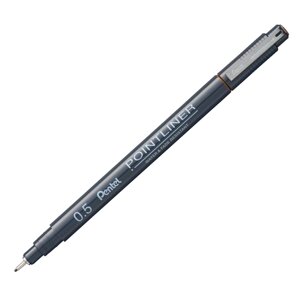 Ручка капиллярная "Pointliner", 0.5 мм, сепия