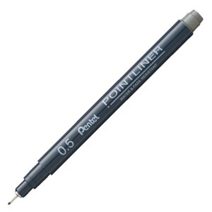 Ручка капиллярная "Pointliner", 0.5 мм, серый