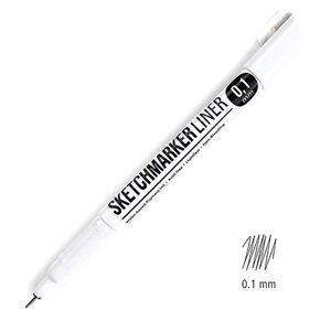Ручка капиллярная "Sketchmarker", 0.1 мм, черный