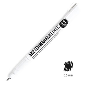 Ручка капиллярная "Sketchmarker", 0.5 мм, черный