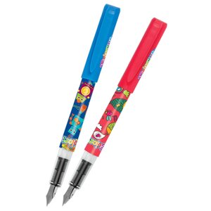 Ручка перьевая "Colorino", ассорти, патрон синий + 2 катриджа