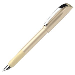 Ручка перьевая "Schneider Ceod Shiny", M, светло-золотой, патрон синий