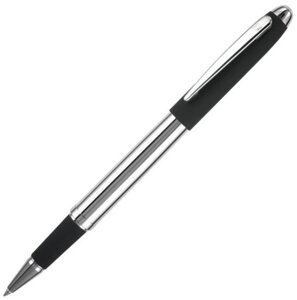 Ручка-роллер "Senator Nautic", 1.0 мм, черный, серебристый, стерж. синий