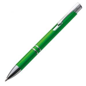 Ручка шариковая автоматическая "Baltimore", 0.7 мм, зеленый, серебристый, стерж. синий