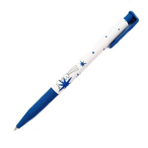 Ручка шариковая автоматическая "Bunny", 0.7 мм, синий, стерж. синий