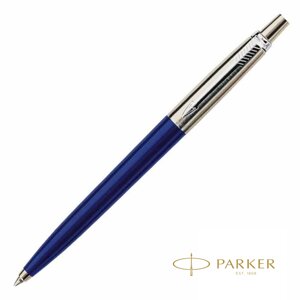 Ручка шариковая автоматическая "Parker Jotter Royal Blue CT", 1.0 мм, синий, серебристый, стерж. синий