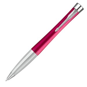 Ручка шариковая автоматическая Parker "Urban Core K314 Vibrant Magenta CT", 1.0 мм, пурпурный, серебристый, стерж. синий