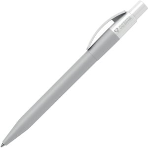 Ручка шариковая автоматическая "Pixel MATT CB RE", 1.0 мм, серый, белый, стерж. синий