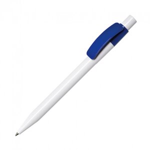Ручка шариковая автоматическая "Pixel PX B", 1.0 мм, белый, синий, стерж. синий