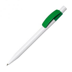 Ручка шариковая автоматическая "Pixel PX B", 1.0 мм, белый, зеленый, стерж. синий