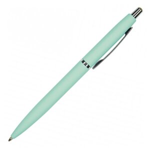 Ручка шариковая автоматическая "San Remo", 1.0 мм, мятный, серебристый, стерж. синий