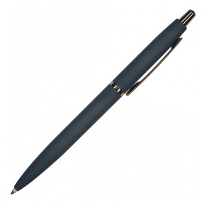 Ручка шариковая автоматическая "San Remo", 1.0 мм, темно-синий, серебристый, стерж. синий