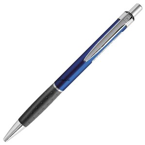 Ручка шариковая автоматическая "Sapphire", 0.6 мм, черный, синий, серебристый, стерж. синий