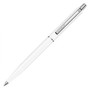 Ручка шариковая автоматическая "Senator Point Polished", 1.0 мм, белый, стерж. синий