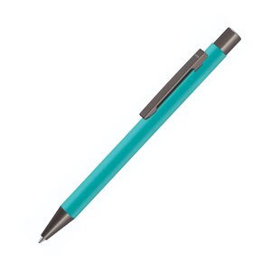 Ручка шариковая автоматическая "Straight Gum CP", 1,0 мм, бирюзовый, антрацит, стерж. синий