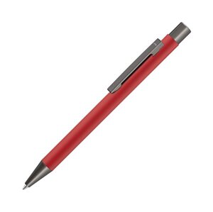 Ручка шариковая автоматическая "Straight Gum CP", 1,0 мм, красный, антрацит, стерж. синий