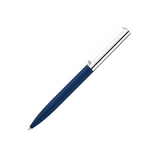 Ручка шариковая автоматическая "UMA Bright Gum", 1.0 мм, темно-синий, серебристый, стерж. синий