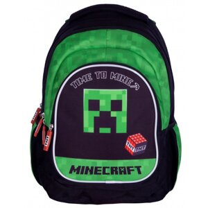 Рюкзак детский Astra "Minecraft time to mine", черный, зеленый