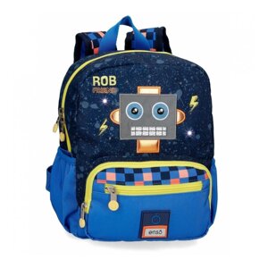 Рюкзак детский "Rob Friend", S, темно-синий, голубой