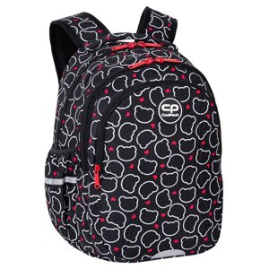 Рюкзак школьный CoolPack "Bear", S, черный, белый