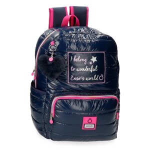 Рюкзак школьный Enso "Make a wish" L, черный, розовый