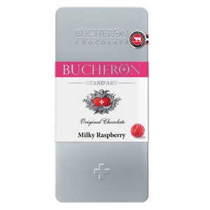 Шоколад молочный "Bucheron" с малиной, 100 г