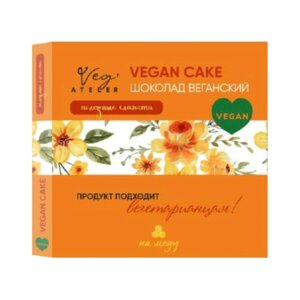 Шоколад веганский "MeAngel. MyVeg. Vegan Cake", 100 г, с кокосовым урбечем