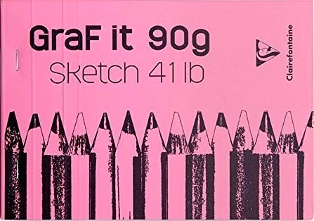 Скетчбук "Graf It", A5, 90 г/м2, 80 листов, розовый от компании «Офистон маркет» - фото 1