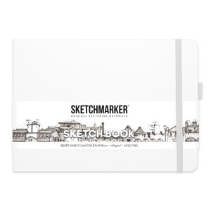 Скетчбук "Sketchmarker", 21x14.8 см, 140 г/м2, 80 листов, белый пейзаж