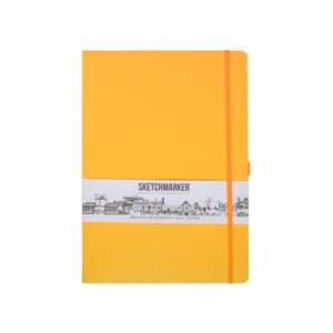 Скетчбук "Sketchmarker", 21x29,7 см, 140 г/м2, 80 листов, оранжевый неон