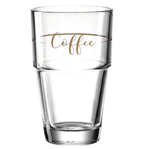 Стакан стеклянный "Solo Coffee", 410 мл, прозрачный