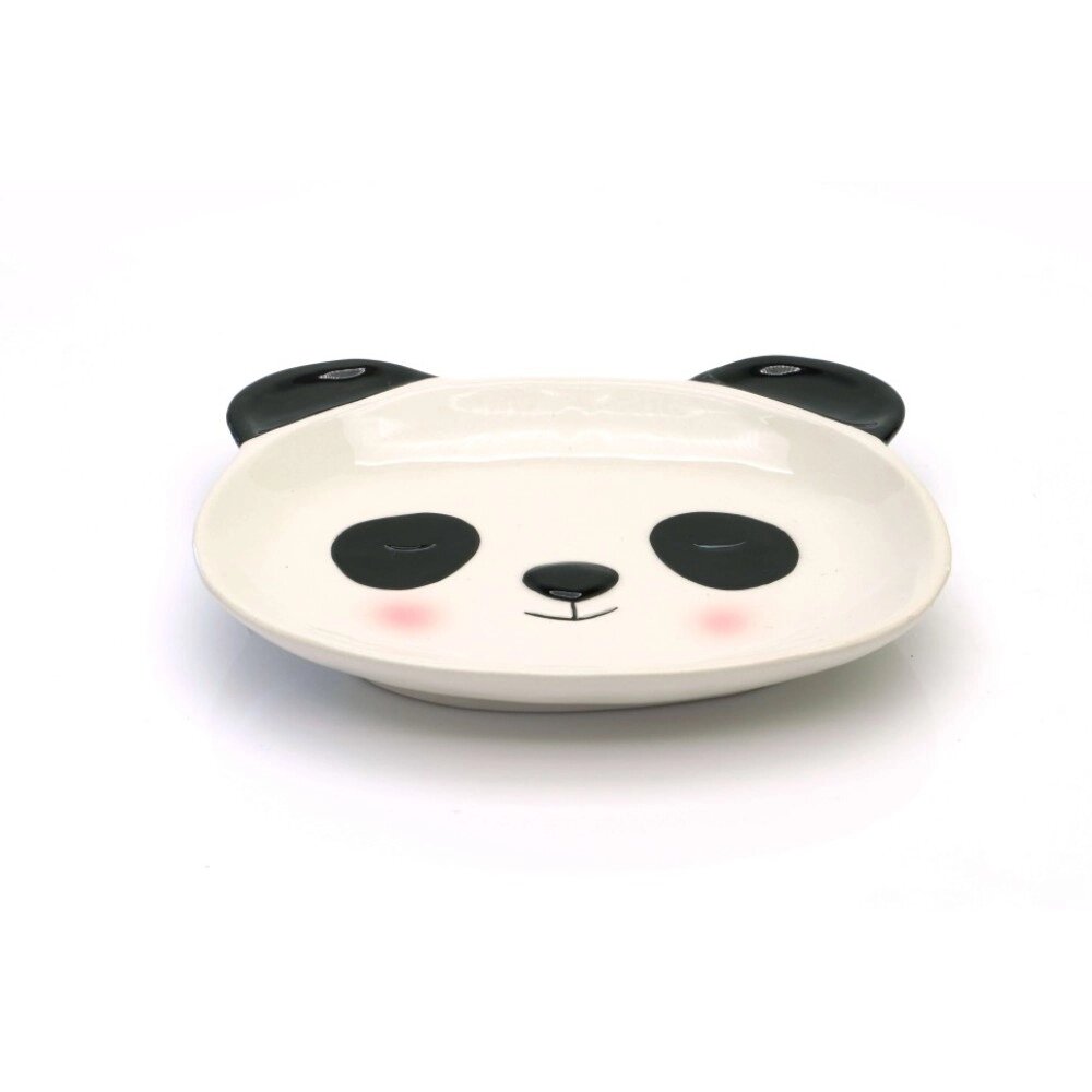 Тарелка керамическая "Panda plate", 16 см, белый, черный от компании «Офистон маркет» - фото 1