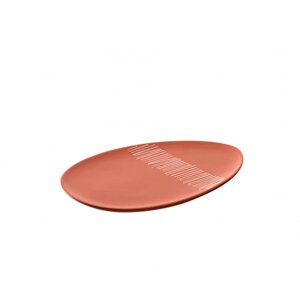 Тарелка керамическая "PUNTO", 22 см, оранжевый
