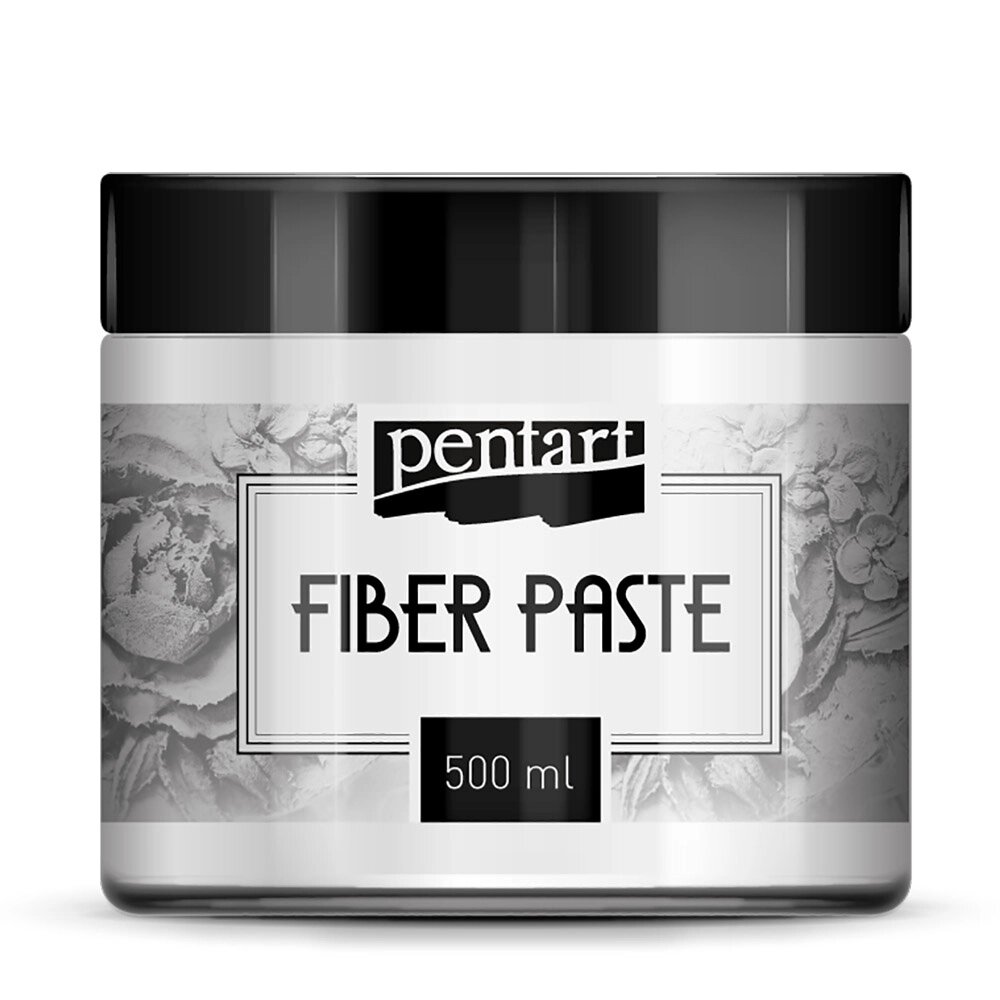 Текстурная паста "Pentart Fiber paste", 500 мл, белый от компании «Офистон маркет» - фото 1