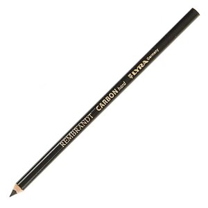 Уголь-карандаш "Rembrandt Carbon" обезжиренный, твердый, H, черный