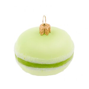 Украшение елочное "Macarons" 5 см, стекло, зеленый