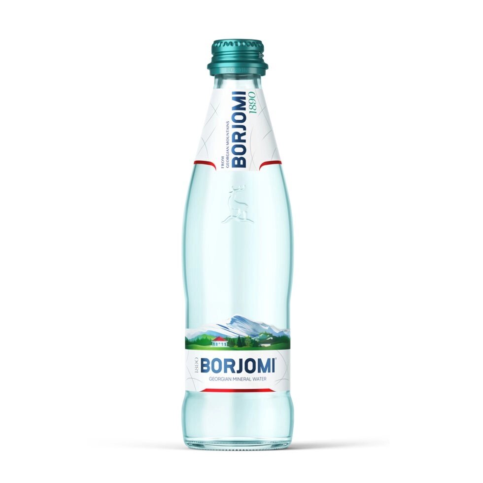 Вода минеральная "Borjomi", газированная, 0.33 л от компании «Офистон маркет» - фото 1