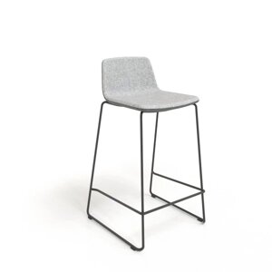 Высокий стул "Narbutas TANGO", гобелен, металл, темно-салатовый меланж,13%