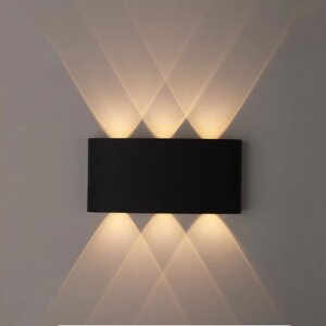Светильник ЭРА WL12 BK Декоративная подсветка светодиодная 6*1Вт IP 54 черный