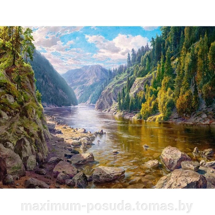 Алмазная мозаика  живопись 30*40см  Река в горах DV-9512-1 от компании MAXIMUM-POSUDA - фото 1