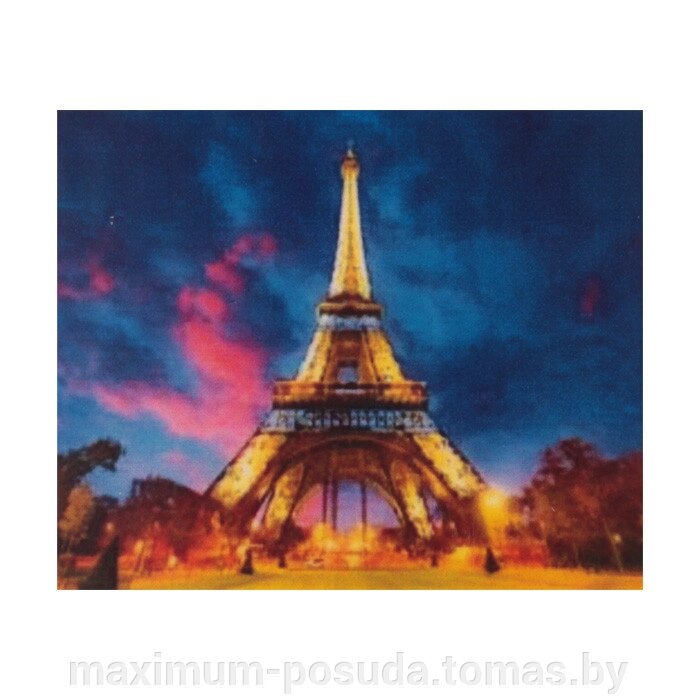 Алмазная  мозаика живопись 40*50см Эйфелева башня ночью DV-9514-10 от компании MAXIMUM-POSUDA - фото 1