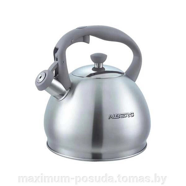 Чайник для плиты ALBERG AL-3044 3 литра, матовая полировка от компании MAXIMUM-POSUDA - фото 1