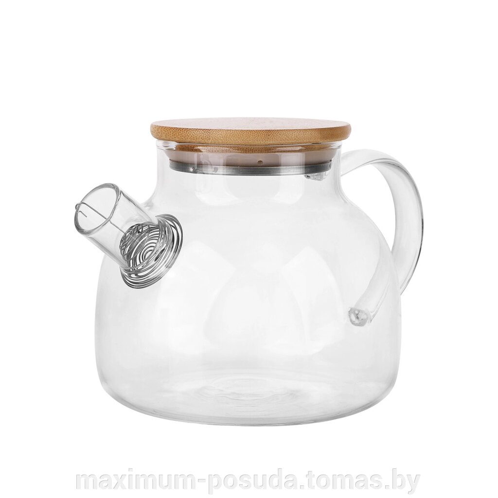 Чайник заварочный   стеклянный BEKKER BK-7695, 1000 мл от компании MAXIMUM-POSUDA - фото 1