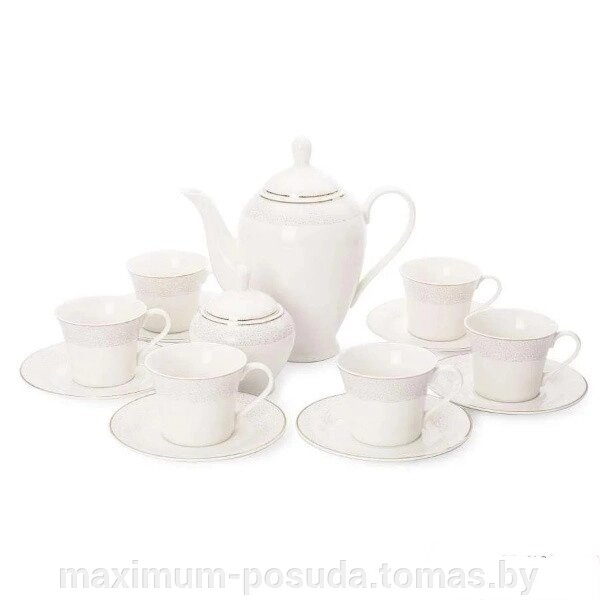 Чайный сервиз фарфор Fioretta Pearl  14 предметов на 6 персон  TDS540 от компании MAXIMUM-POSUDA - фото 1