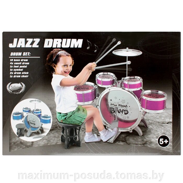 Игровой набор "Jazz drum" голубой   SR-T-2228-2 от компании MAXIMUM-POSUDA - фото 1