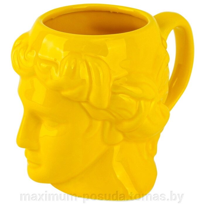 Кружка "Голова Давида" жёлтая 600мл DV-H-1328Y от компании MAXIMUM-POSUDA - фото 1