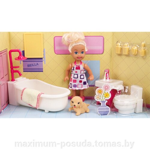Куколка в наборе "bathroom"игрушка SR-T-4215