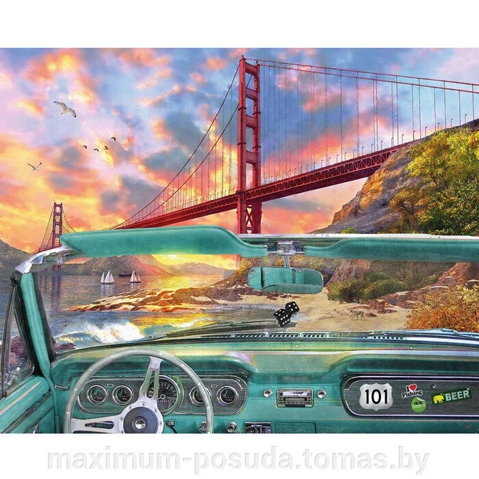 Мозаика алмазная "Darvish" 40*50см "Golden Gate Bridge" DV-9565-51 от компании MAXIMUM-POSUDA - фото 1