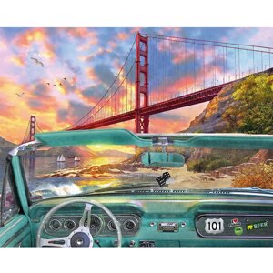 Мозаика алмазная "Darvish" 40*50см "Golden Gate Bridge" DV-9565-51